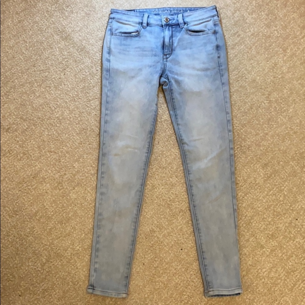 American Eagle Light Wash High Rise Jeggings